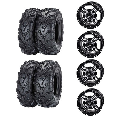 Mud Lite II Tire Wheel Kits on Beartooth Machined & Black Wheels