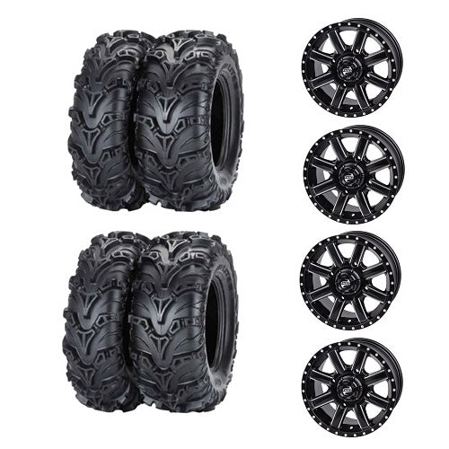
                  
                    Mud Lite II Tire Wheel Kits on Cascade Black & Machined Wheels
                  
                