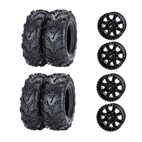Mud Lite II Tire Wheel Kits on Cascade Matte Black Wheels