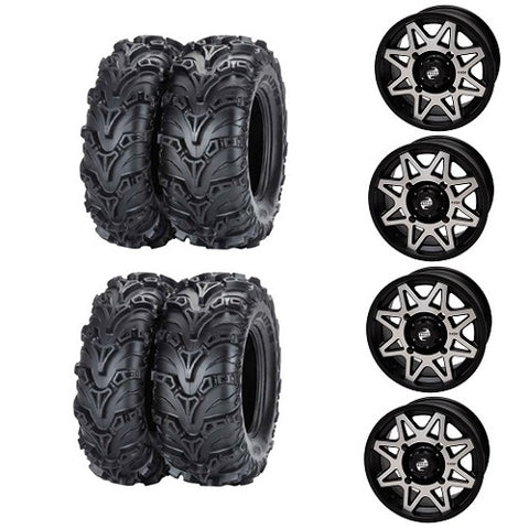 Mud Lite II Tire & Wheel Kits Tintic Machined & Black Wheels