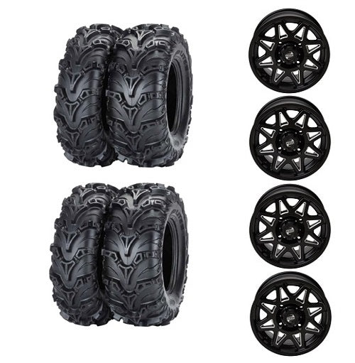 
                  
                    Mud Lite II Tire & Wheel Kits Tintic Black & Milled Wheels
                  
                