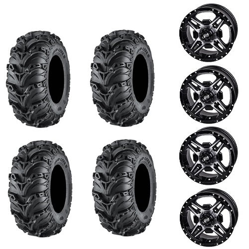ITP Mud Lite II Tire & Wheel Kits on Beartooth Machined & Black Wheels