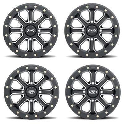 ITP Inertia Beadlock Wheels - Matte Black