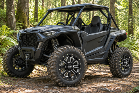 ITP Inertia Matte Black Beadlock Wheel on a UTV