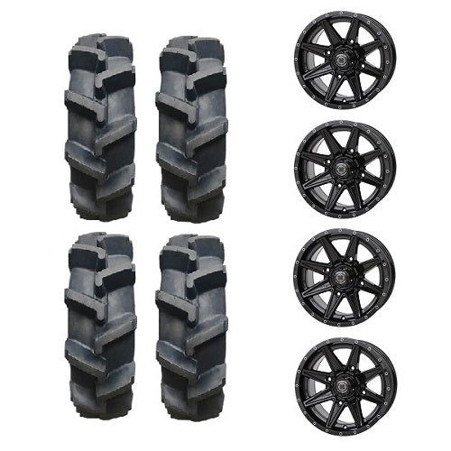 
                  
                    Interco Interforce II AG Tires 30x9-14 Mounted on Frontline 308 Gloss Black Wheels
                  
                