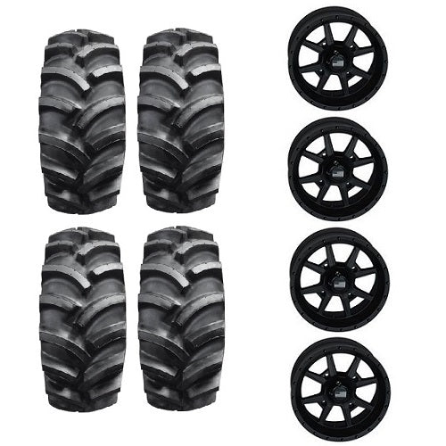 
                  
                    Interco Interforce AG Tires 27x10-14 Mounted on Frontline 556 Stealth Black Wheels 
                  
                