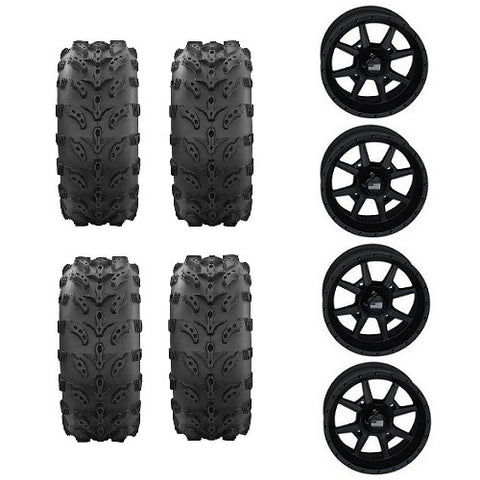 Interco Swamp Lite Tires 27x9-14 27x11-14 Frontline 556 Stealth Black Wheels