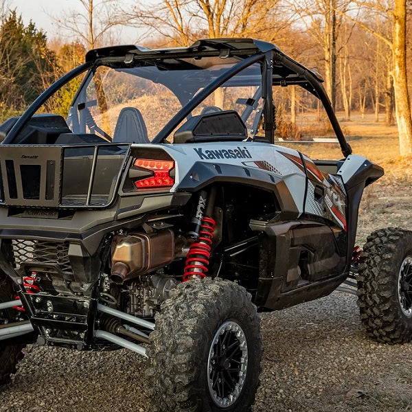 SuperATV Kawasaki Teryx KRX 1000 Rear Windshield - Light Tint