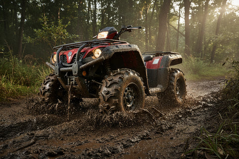 Kenda Bear Claw K299 XL shown on an ATV (Wheels Sold Separately)