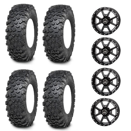 
                  
                    ITP Kinetic Tire & Wheel Kits - Frontline 556 Gloss Black Wheels
                  
                