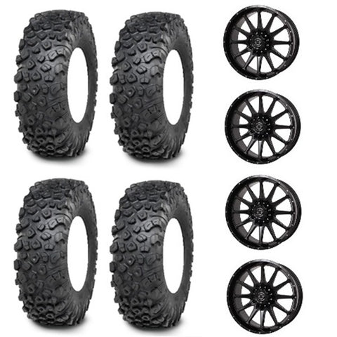 ITP Kinetic Tire & Wheel Kits - Frontline 762 Black Wheels