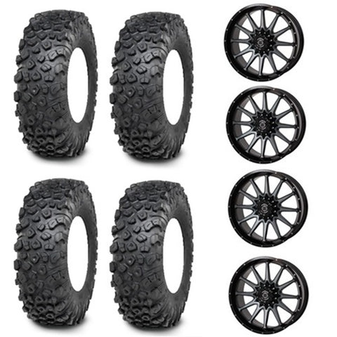 ITP Kinetic Tire & Wheel Kits - Frontline 762 Dark Tint Wheels