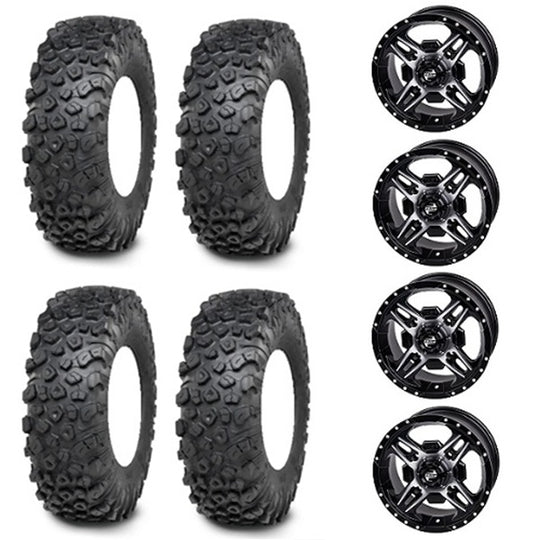 
                  
                    ITP Kinetic Tire & Wheel Kits - Tusk Beartooth Black & Machined Wheels
                  
                