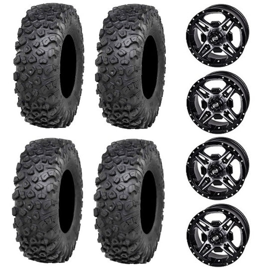 
                  
                    ITP Kinetic Tire & Wheel Kits - Tusk Beartooth Black & Machined Wheels
                  
                