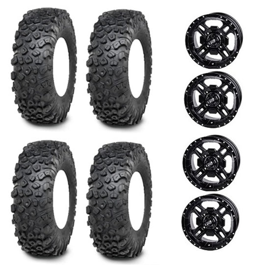 
                  
                    ITP Kinetic Tire & Wheel Kits - Tusk Beartooth Matte Black Wheels
                  
                