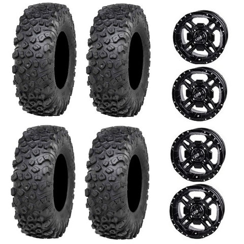 ITP Kinetic Tire & Wheel Kits - Tusk Beartooth Matte Black Wheels