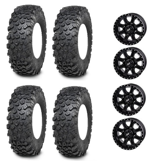 
                  
                    ITP Kinetic Tire & Wheel Kits - Tusk Cascade Matte Black Wheels
                  
                