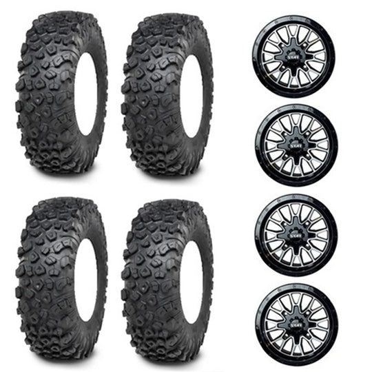 
                  
                    ITP Kinetic Tire & Wheel Kits - Stat 01 Black & Machined Wheels
                  
                