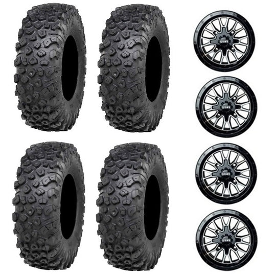 
                  
                    ITP Kinetic Tire & Wheel Kits - Stat 01 Black & Machined Wheels
                  
                