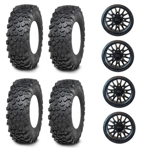 ITP Kinetic Tire & Wheel Kits - Stat 01 Satin Black Wheels