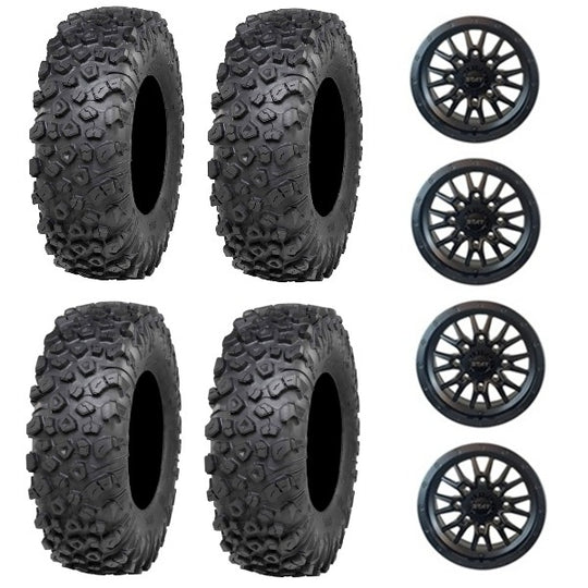 
                  
                    ITP Kinetic Tire & Wheel Kits - Stat 01 Satin Black Wheels
                  
                