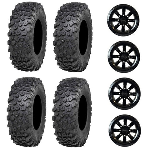 ITP Kinetic Tire & Wheel Kits - Stat 02 Gloss Black Wheels