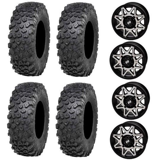 
                  
                    ITP Kinetic Tire & Wheel Kits - Tusk Tintic Black & Machined Wheels
                  
                