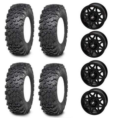 ITP Kinetic Tire & Wheel Kits - Tusk Tintic Matte Black Wheels