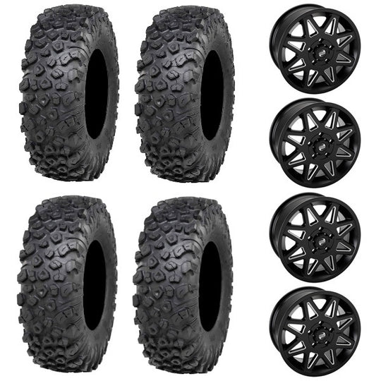 
                  
                    ITP Kinetic Tire & Wheel Kits - Tusk Tintic Matte Black & Milled Wheels
                  
                