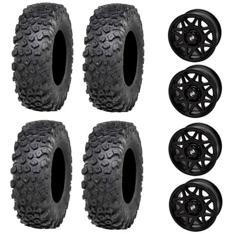 ITP Kinetic Tire & Wheel Kits - Tusk Tintic Matte Black Wheels