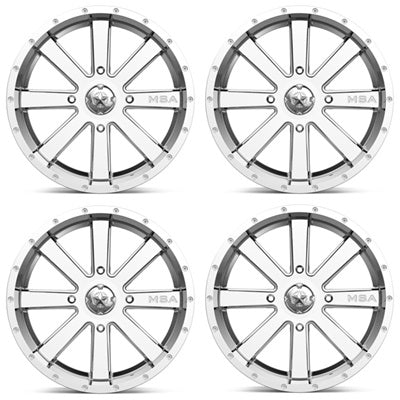 MotoSport Alloys MSA M34 Flash Chrome Wheel Set