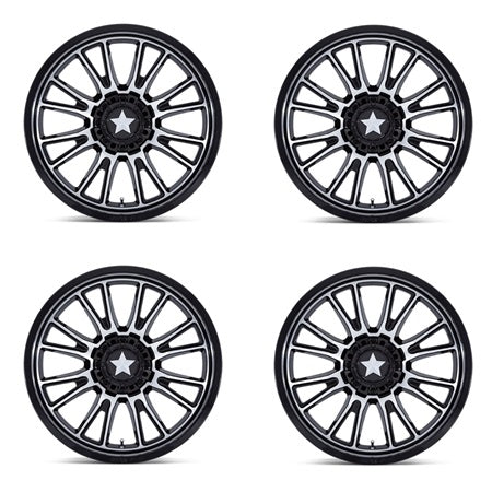 MSA Thunderlips Wheels - Gloss Black & Machined Set