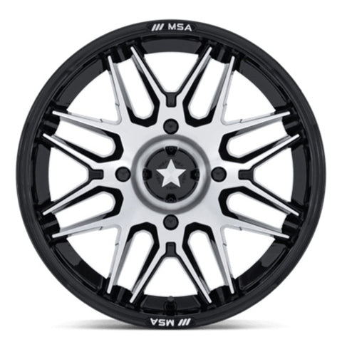 MSA Offroad Wheels Radar MA052 Wheels - Gloss Black & Machined