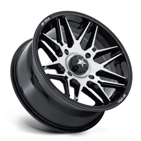 MSA Radar Wheels - MA052 Gloss Black & Machined - Profile