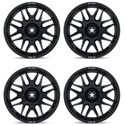 MSA Radar Wheels - MA052 Gloss Black - Set