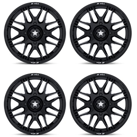MSA Radar Wheels - MA052 Gloss Black - Set