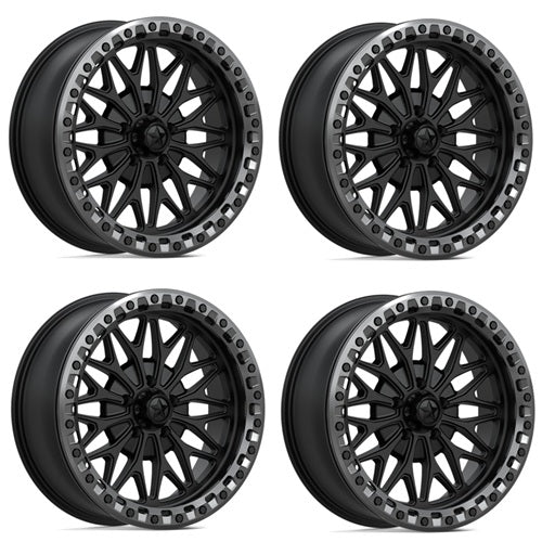 
                  
                    MSA Bolo Beadlock Wheels - MA053 Matte Black Gunmetal 18 Inch Set
                  
                