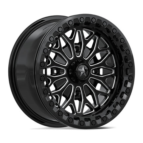 MSA Bolo Beadlock Wheels - MA053 Gloss Black & Milled