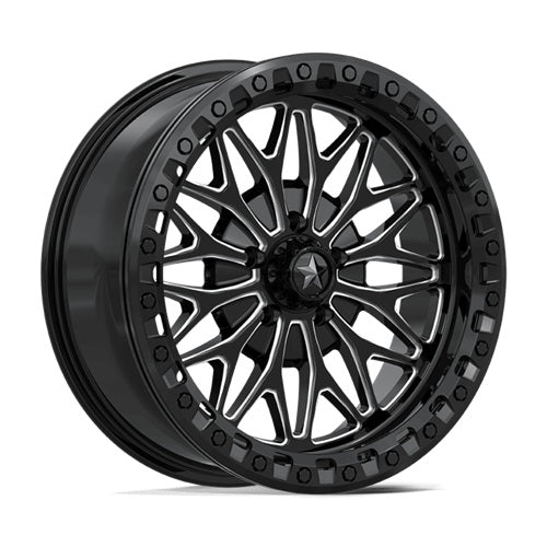 
                  
                    MSA Bolo Beadlock Wheels - MA053 Gloss Black & Milled 18x7
                  
                