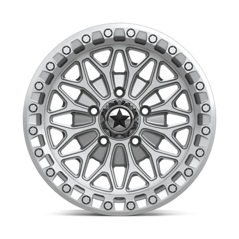 MSA Bolo Beadlock Wheels - MA053 Gloss Silver & Machined 15 Inch