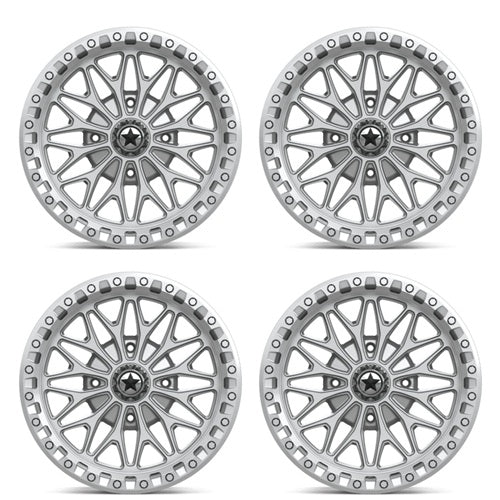 
                  
                    MSA Bolo Beadlock Wheels - MA053 Gloss Silver & Machined 18 Inch Set
                  
                