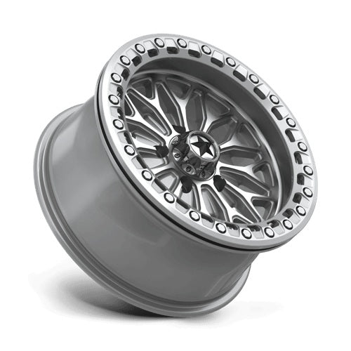 
                  
                    MSA Bolo Beadlock Wheels - MA053 Gloss Silver & Machined 15 Inch Profile
                  
                