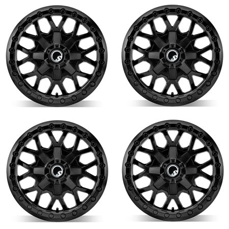 SuperATV MADLock Satin Black Beadlock Wheels - Set