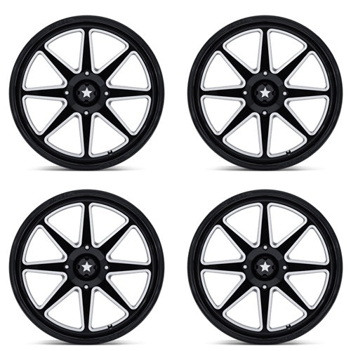 MSA Offroad Spark Wheels - MA054 Gloss Black Milled Set