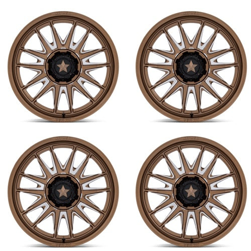 MSA MA055 Commander Wheels - Bronze & Milled Set
