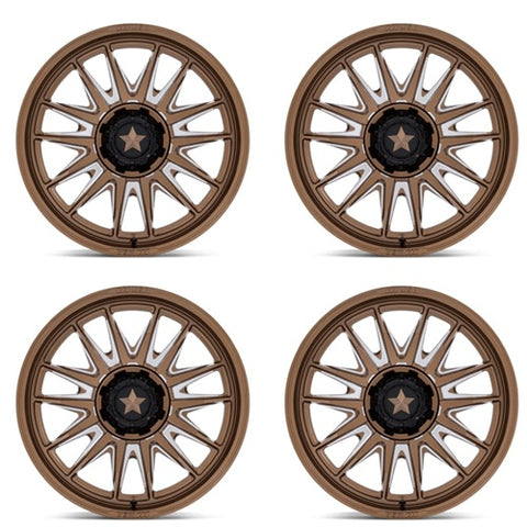 MSA MA055 Commander Wheels - Bronze & Milled Set