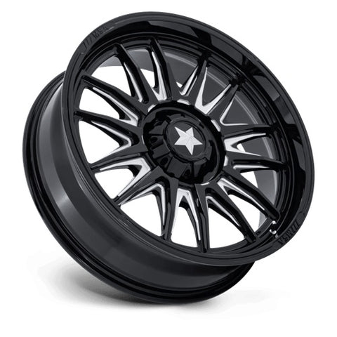 MSA MA055 Commander Wheels - Gloss Black & Milled Profile