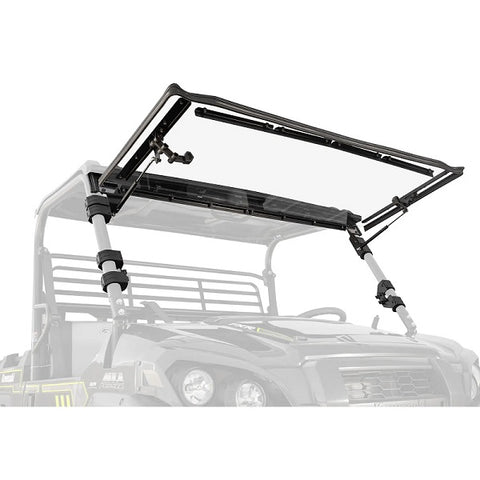 SuperATV Kawasaki Mule Pro FXR Scratch Resistant Flip Windshield