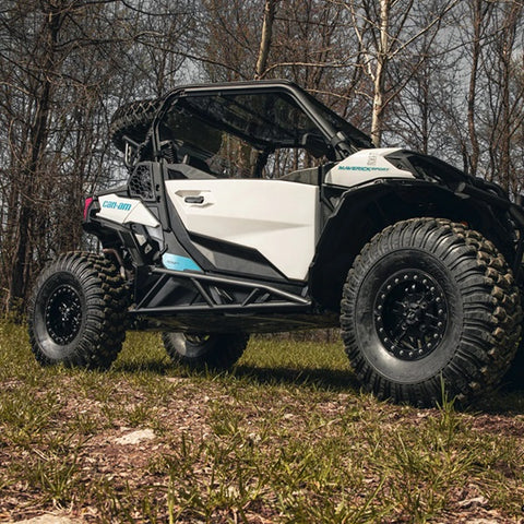 SuperATV Can-Am Maverick Sport Trail Nerf Bars Installed