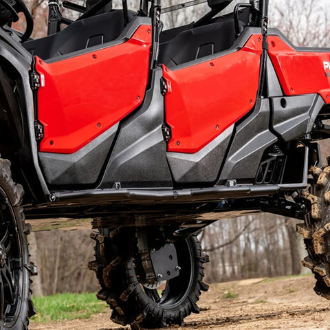 SuperATV Honda Pioneer 1000-6 Heavy-Duty Nerf Bars Installed